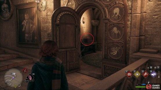 You&rsquo;ll find the Collection Chest in the room behind the door.