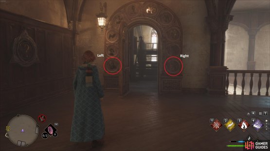 The symbols required to complete this door puzzle.