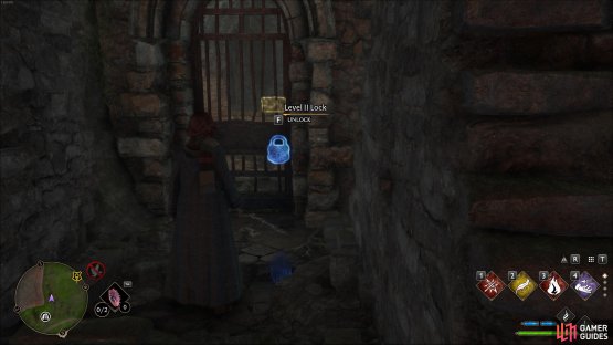 You&rsquo;ll need at least Level II in the Alohomora spell to gain entrance to the cave.