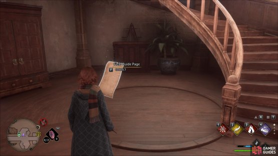 Once extracted, the statue will disappear and you can read the page.