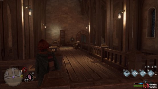 Complete the Animal Door Puzzle near the Divination Classroom Floo Flame.