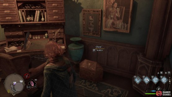 You’ll find the Collection Chest just behind the door.