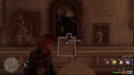 You&rsquo;ll find the page just in front of the portrait.