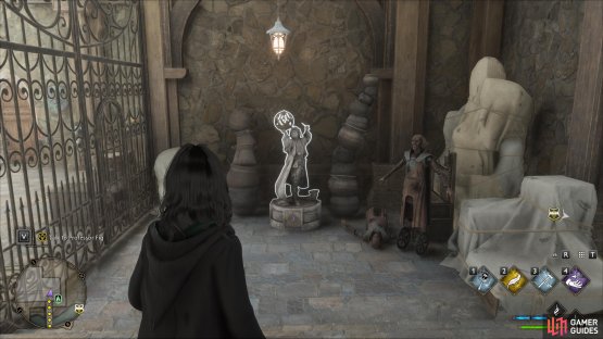 Cast Levioso on this statue to acquire the page within.