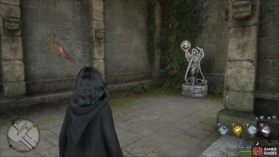 You&rsquo;ll find the statue on the eastern side of the courtyard, within the cloister here.