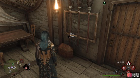and you&rsquo;ll find the chest near the door.