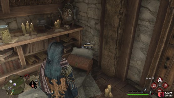 and you&rsquo;ll find the chest near the door.