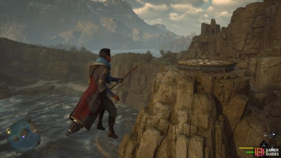 on a cliff near the sea.