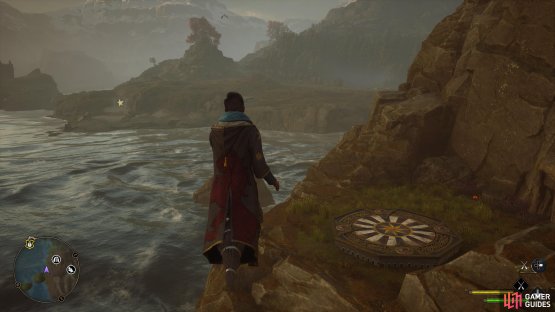 this platform sits next to a Treasure Vault.