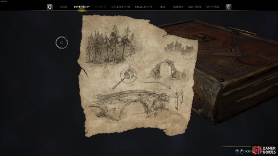 Here is the map with the floating candles in Hogwarts Legacy.
