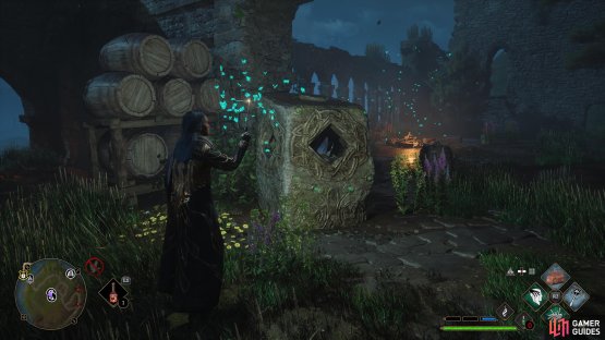 and guide the butterflies to the pillars.