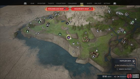 !Niffler Den location in the Feldcroft region.