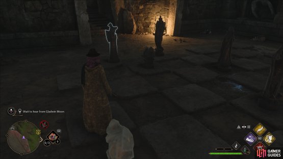 Place it across from the mage and use the transformation spell.