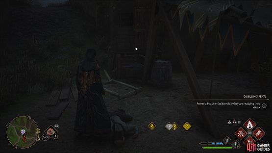 to find the Chest sitting under a broken tent.