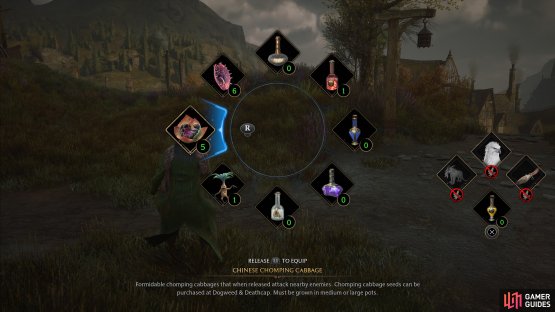then select them from your radial menu.