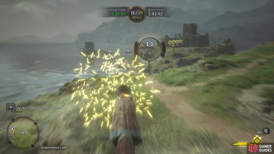 You can fly through the bubbles to give yourself a bit of a speed boost