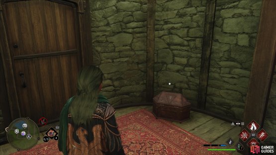 to find the Collection Chest sitting to the left of the door.