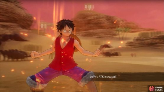 This skill will increase the entire group&rsquo;s ATK for five turns.