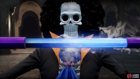 Brook&rsquo;s Soul Solid skill will unsheathe his sword.