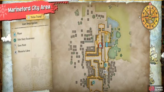 The stairs can be found near the center of the map.