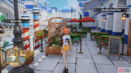 Walking around as Nami is one way to make money in One Piece Odyessy.