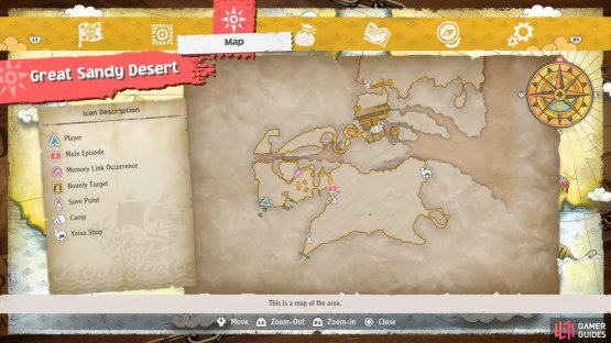 The location of the Gardar bounty on the map