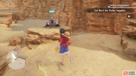 Saien will be sitting on a rock