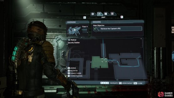 The location of the Security Room in medical.