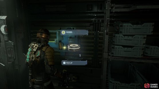 You&rsquo;ll find the node behind a cabinet on the wall in here.