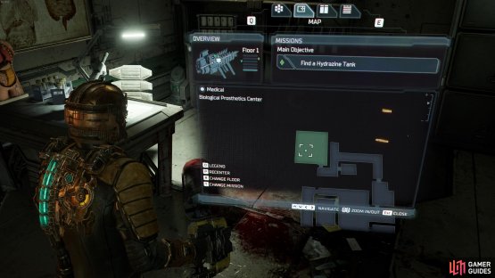 The location of the Biological Prosthetics Center, where you&rsquo;ll find the Vital Personnel log.