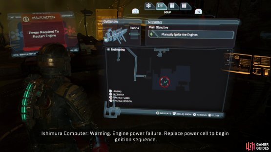 You&rsquo;ll need to get access to the Engine Room which requires you to progress to near the end of Chapter 3.