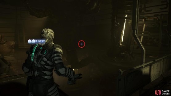 It can be found in the northwest corner of the top floor behind some tentacles.