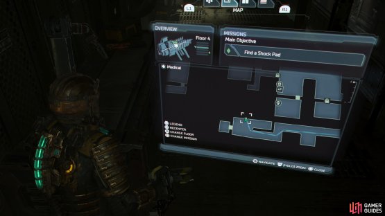 You&rsquo;ll need to go around to enter the room by following the Shock Pad objective, and going through zero-g.