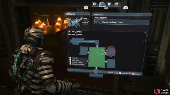 You need to place the Marker Fragments on the table in Captain Mathius&rsquo; room.