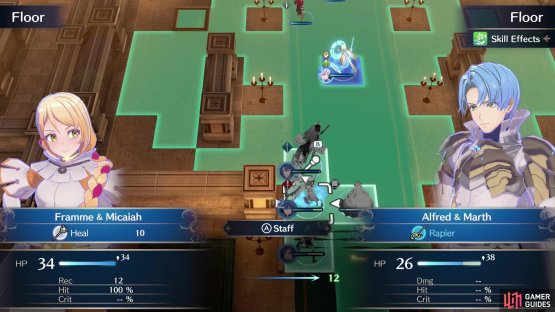 Using staves will earn you EXP and SP. In the case of healing staves, the more you heal, the more EXP and SP you&rsquo;ll get.