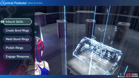 Interact with the Central Pedestal in the Ring Chamber,