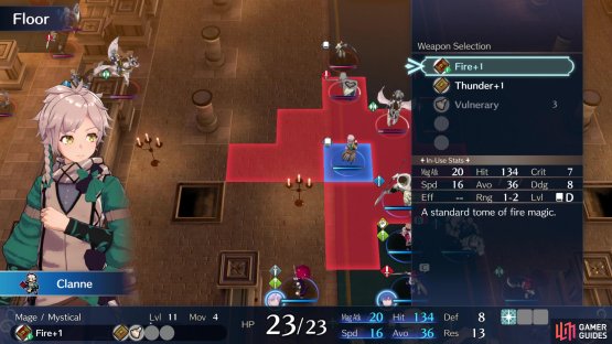 The Tomes a character has in their inventory determines what spells they can cast.
