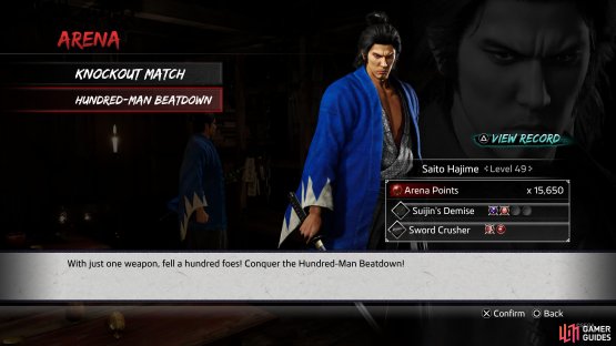 Hundred-Man Beatdown is exactly what it says on the tin. You&rsquo;ll choose a style where you&rsquo;ll need to defeat 100 men!