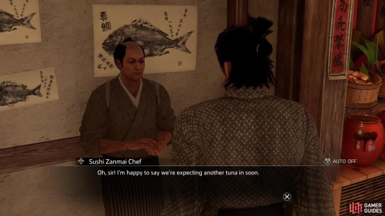 at around 50% bond you&rsquo;ll be told about some fresh tuna. At 75% bone you&rsquo;ll need to leave and return to finish filling out the bond meter.