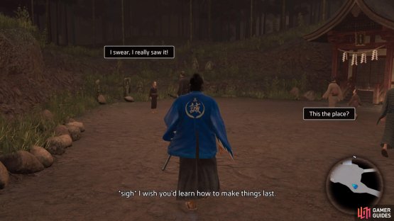 Approach the father and son to start the Substory