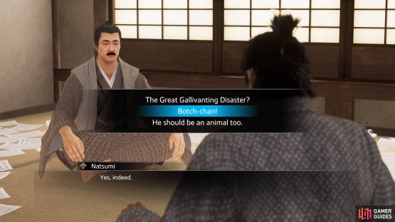 The answer for the second choice is Botch-chan