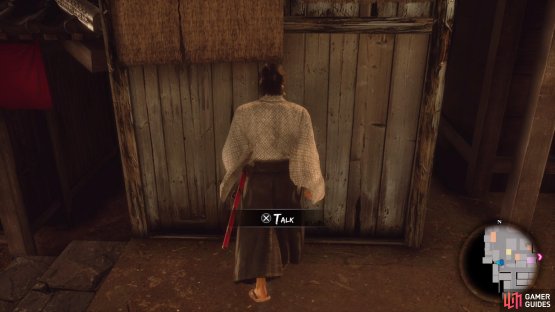 Approach the little shack to talk to the merchant and start