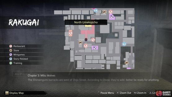 The location of the start of this Substory on the map.