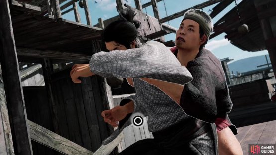 Flee from the &ldquo;Suspicious Merchant&rdquo; after he accidentally exposes himself to the perfume he was giving you. If you get caught you&rsquo;ll have to button mash to escape.