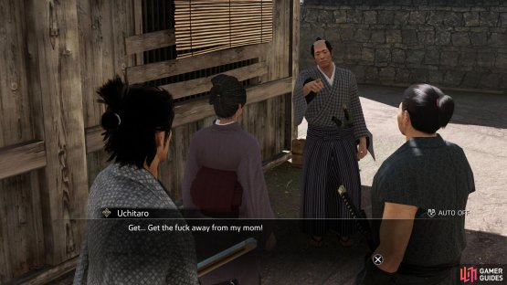 While talking is ultimately fruitless, when his mother is threatened, Uchitaro reverts back to his old self.