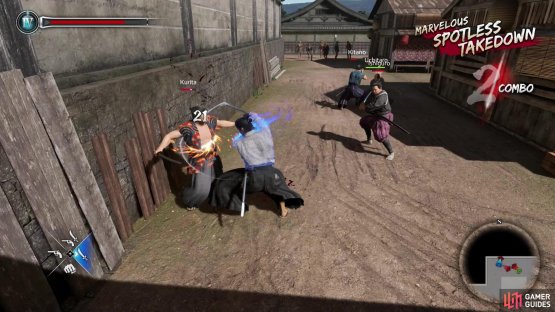 When fighting the Scary Men, try to isolate individuals and be wary of getting flanked.