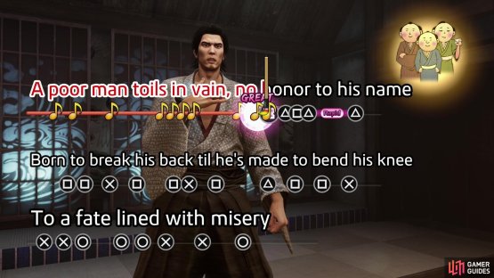 First perform a singing minigame,