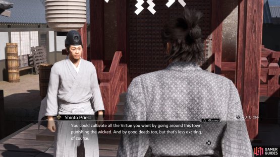 You&rsquo;ll meet the Shinto Priest very early in the game