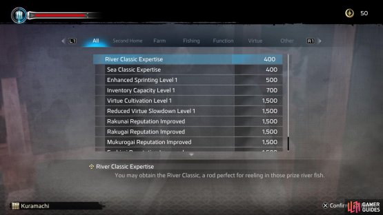 Virtue allows you to upgrade some aspects of Ryoma, as well as other areas of the game