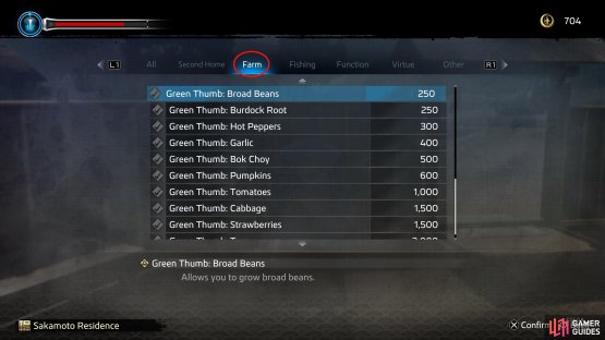 Head over to the Farm tab where you&rsquo;ll be able to purchase various upgrades.
